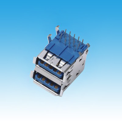 PH USB 3.0 A/F DIP 90° 雙層